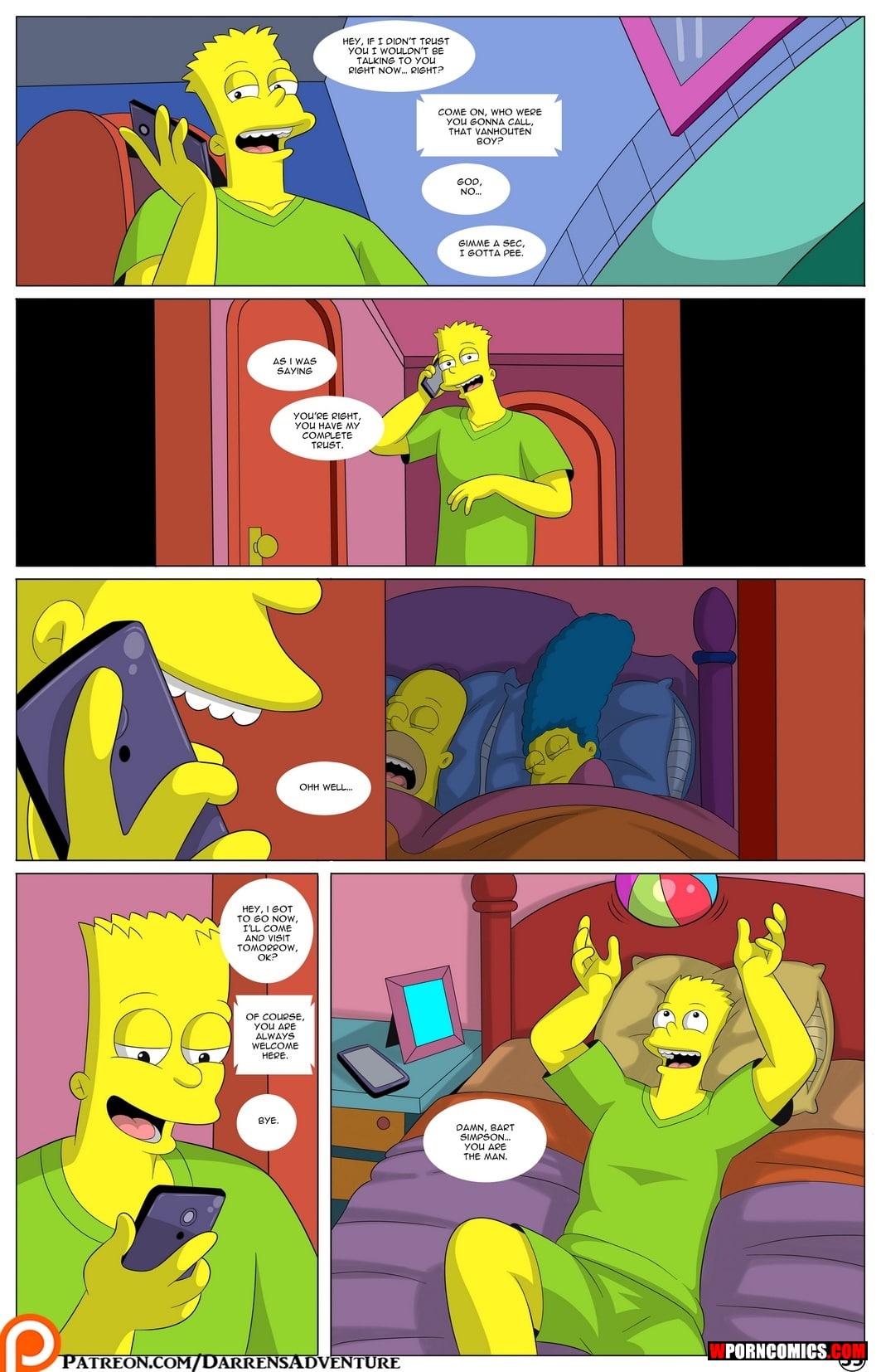 Порно Комиксы Симпсоны Приключения Даррена