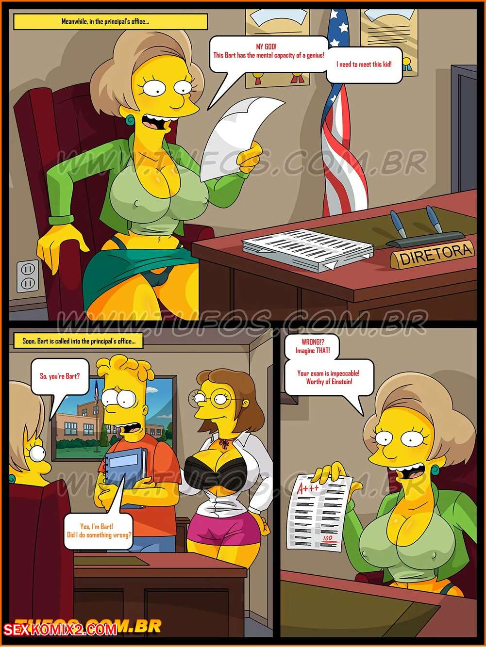Порно Комиксы Симпсоны Училка