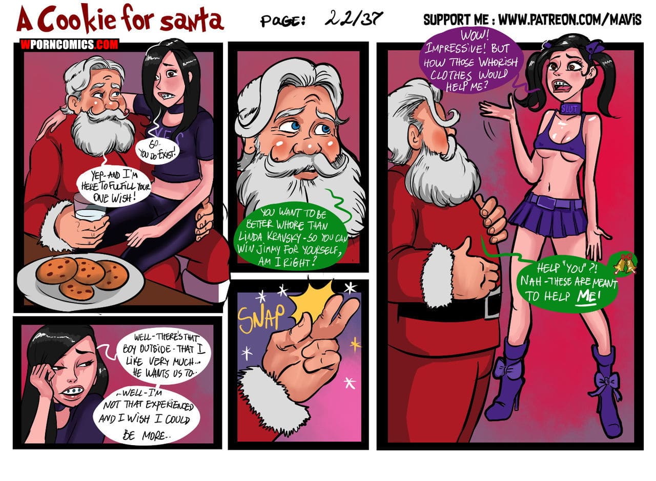 Cartoon Santa Fucking - âœ…ï¸ Porn comic A Cookie For Santa â€“ sex comic Christmas | Porn comics in  English for adults only | sexkomix2.com