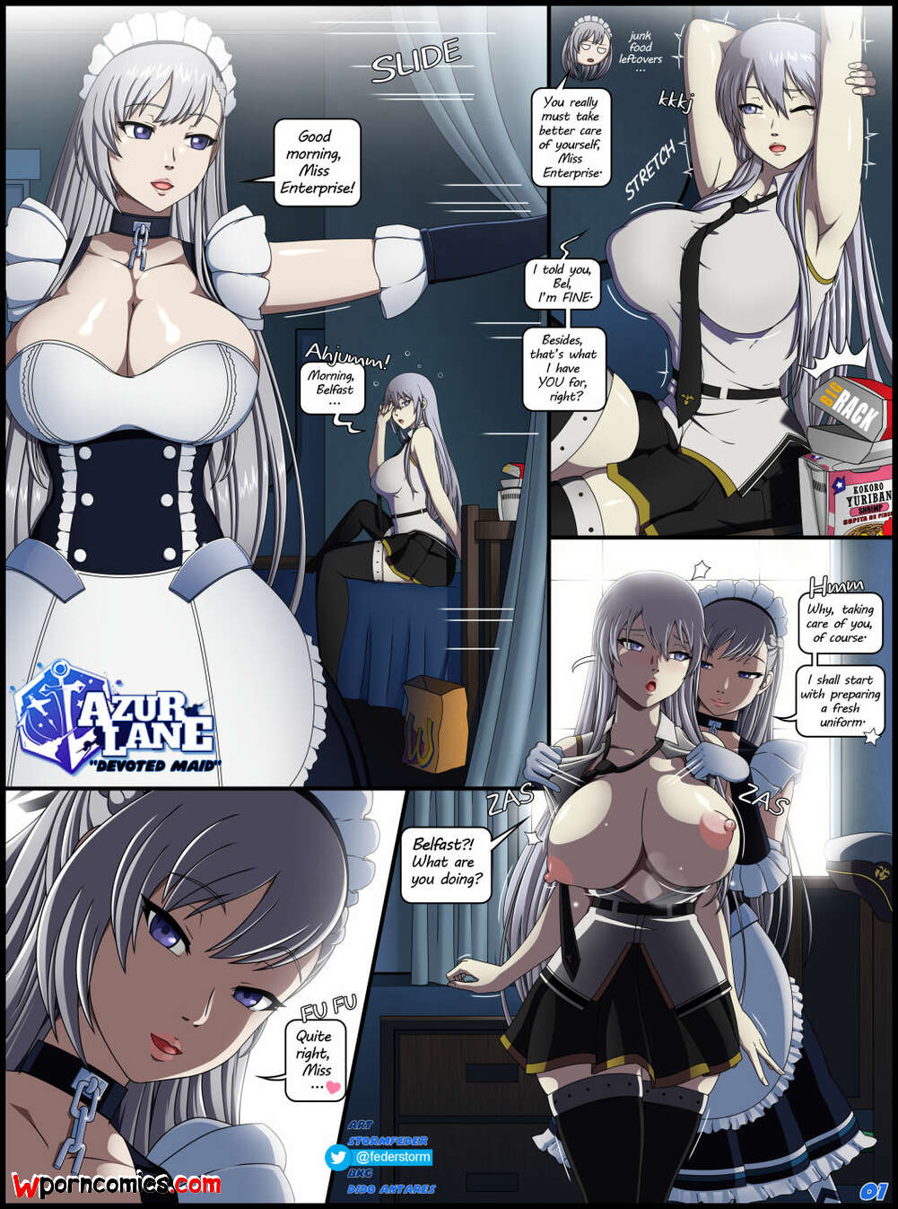 âœ…ï¸ Porn comic Devoted Maid. Azur Lane. StormFeder. Sex comic sexy maid  knows | Porn comics in English for adults only | sexkomix2.com