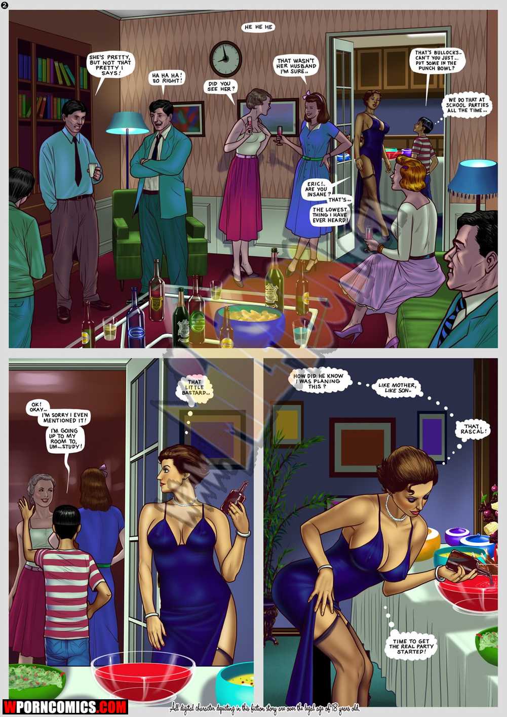 Cartoon Sex Parties - âœ…ï¸ Porn comic Enjoy The Party. Part 1. Sex comic guy came home | Porn comics  in English for adults only | sexkomix2.com