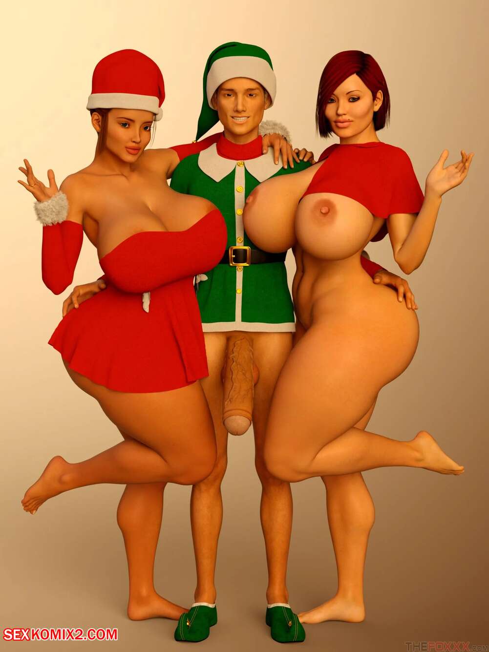 Fosxxx - âœ…ï¸ Porn comic Extra Renderings. The FOXXX. DICK ROXY RACHEL XMAS Sex comic  selection of 3D | Porn comics in English for adults only | sexkomix2.com