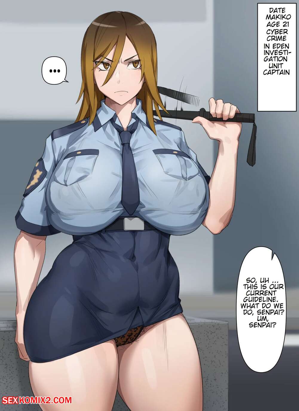 Anime Police Girl Porn - âœ…ï¸ Porn comic Gal Police Makiko. Kunaboto Sex comic busty brunette beauty |  Porn comics in English for adults only | sexkomix2.com
