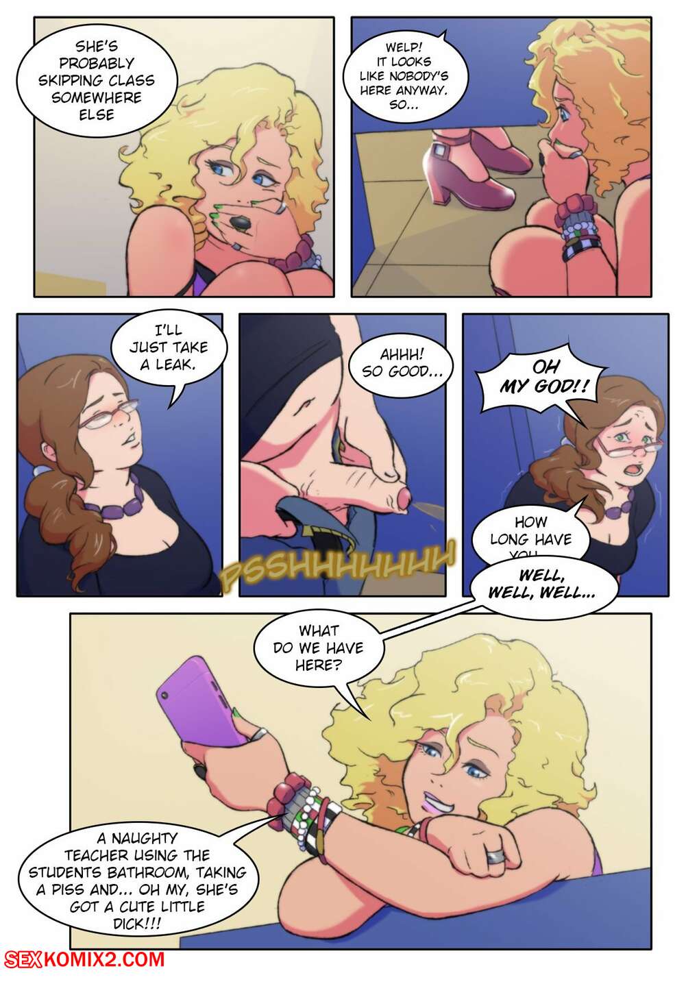 âœ…ï¸ Porn comic Girls Bathroom. Chapter 1. BloodLust. Sex comic hot blonde  began | Porn comics in English for adults only | sexkomix2.com