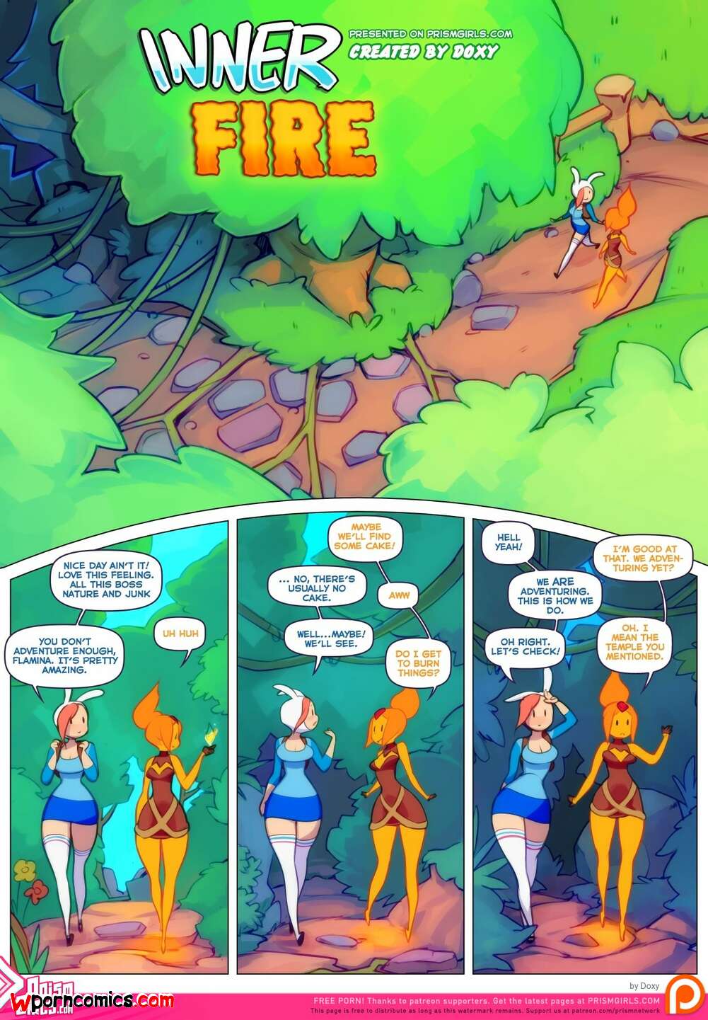 Adventure Time Sexy Flame Princess - âœ…ï¸ Porn comic Inner Fire. Chapter 1. Adventure Time. Doxy. Sex comic beauty  ran into | Porn comics in English for adults only | sexkomix2.com