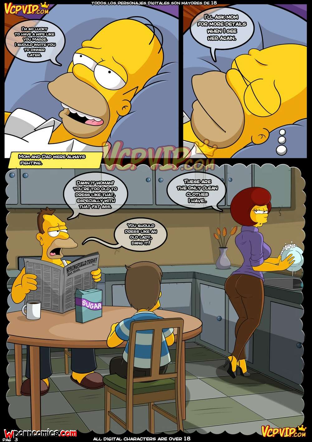 Simpsons cartoon porn comics