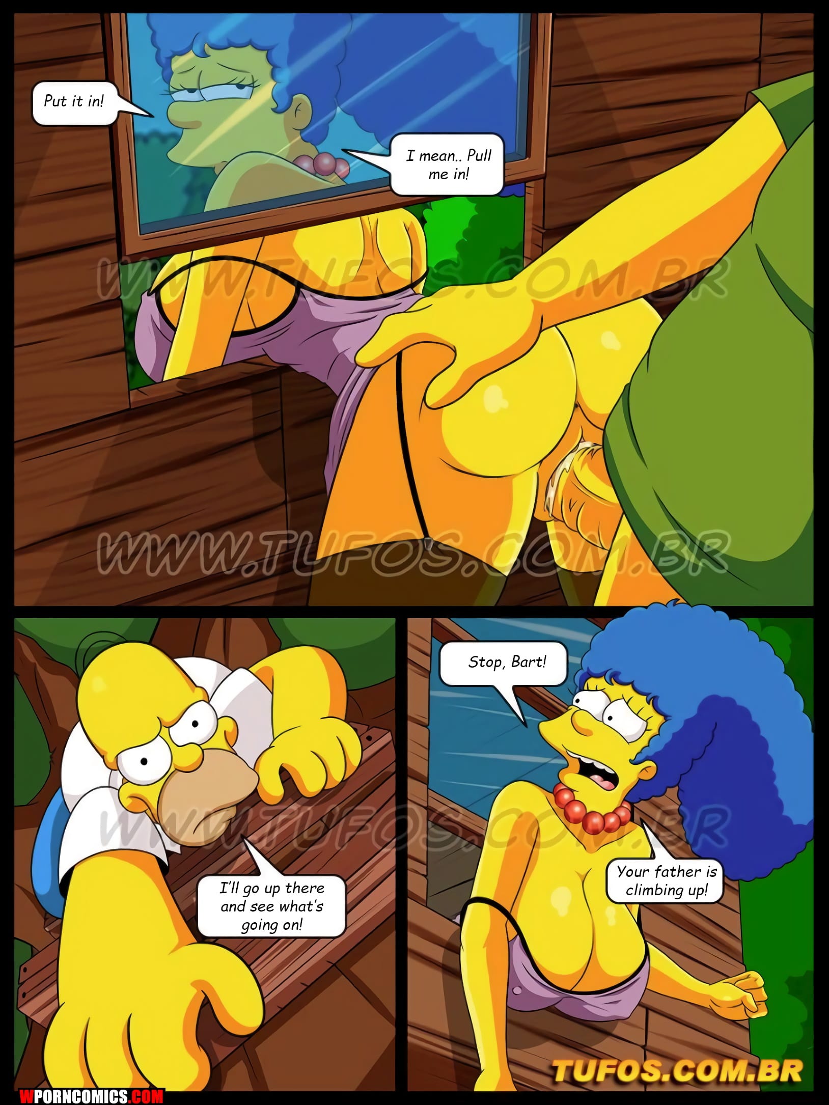 Simpsons marge nackt und bart