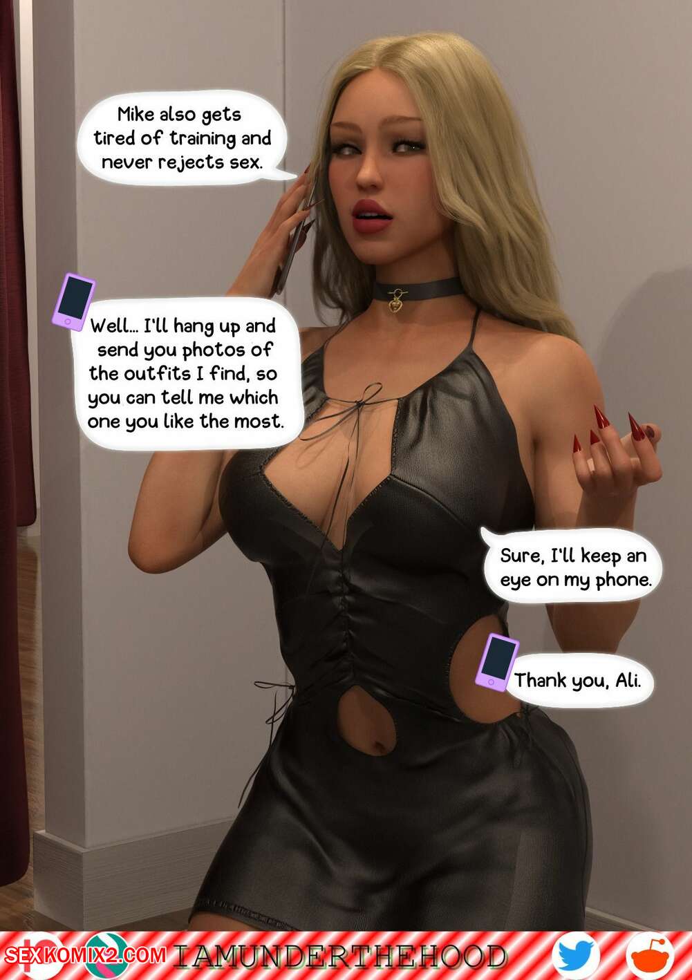 Busty Blonde Sissy - âœ…ï¸ Porn comic Stacys Xmas Present. Under The Hood. Sex comic busty blonde  decided | Porn comics in English for adults only | sexkomix2.com