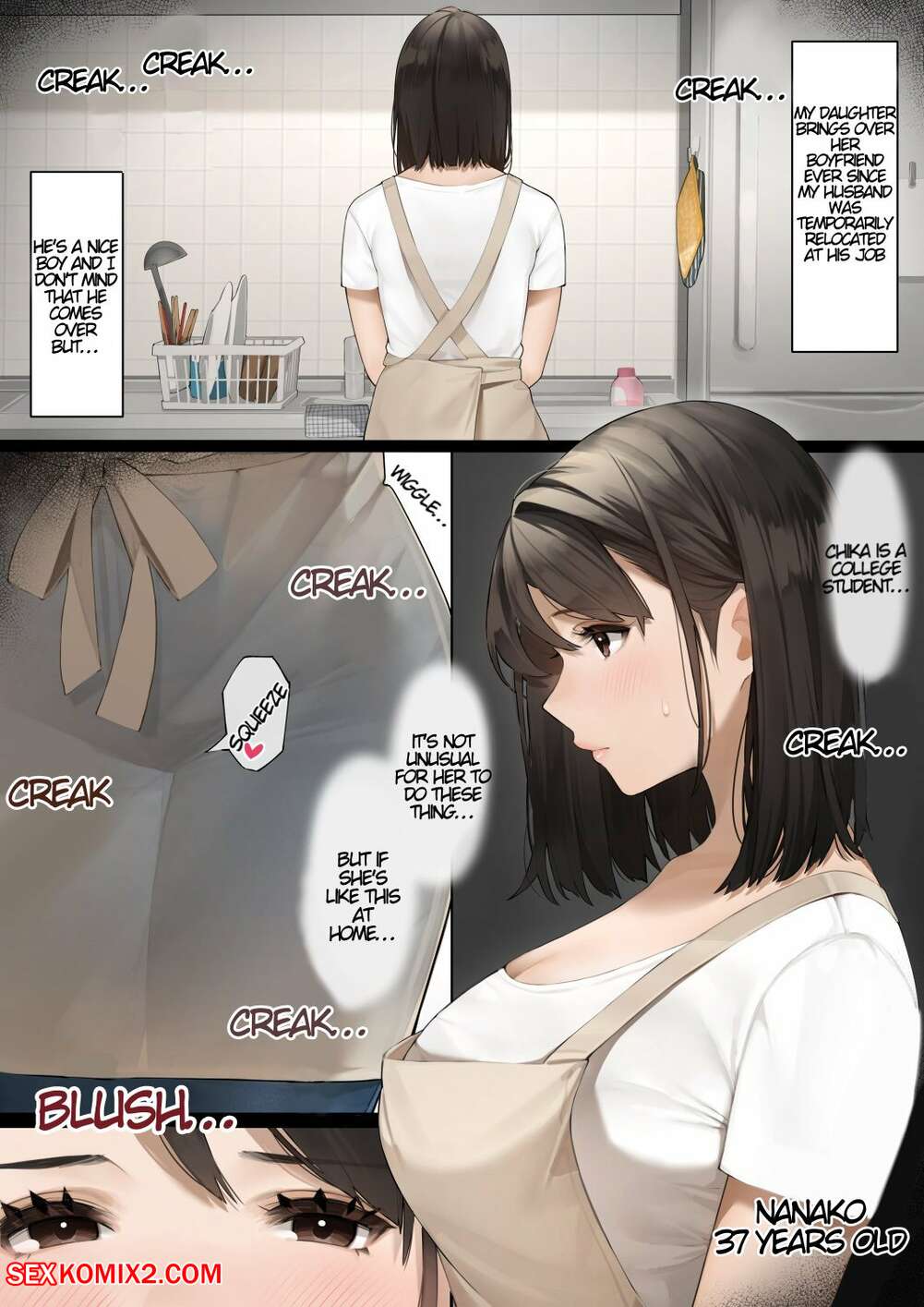 ✅️ Porn comic The Neighborhood Housewife. Chapter 1. Sakura no Tomoru Hi e