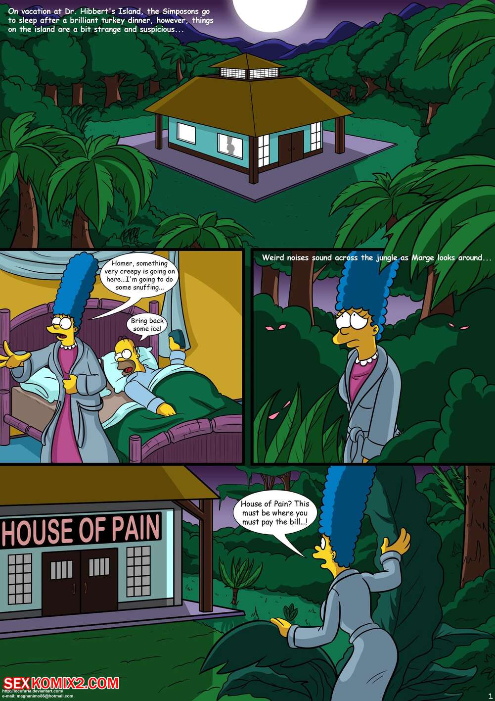 Simpsons Naked Comics