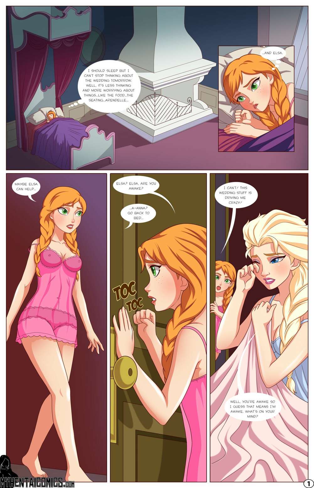 Frozen Anime Sex Cartoons Free - âœ…ï¸ Porn comic Wedding Jitters. Frozen. Sex comic and blondes have | Porn  comics in English for adults only | sexkomix2.com