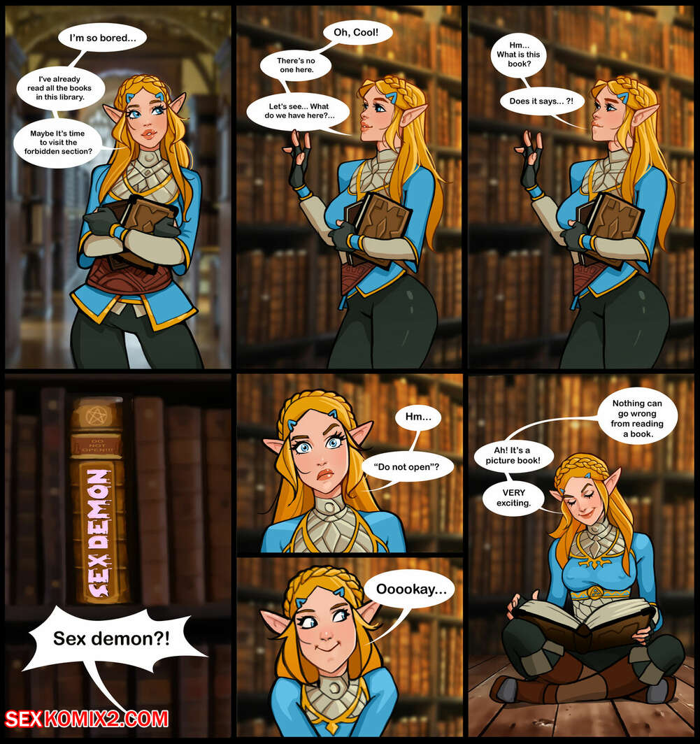 Cartoon Porn Books - âœ…ï¸ Porn comic Zelda In A Library. OLENA MINKO. Sex comic beauty blonde went  | Porn comics in English for adults only | sexkomix2.com